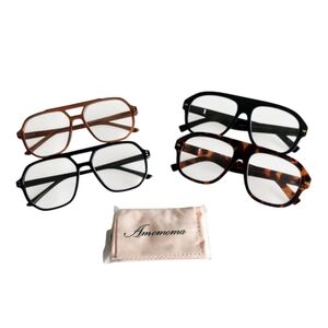 4 Pack NEW Retro Aviator Oversized Reading Glasses Blue Light Block +2.50